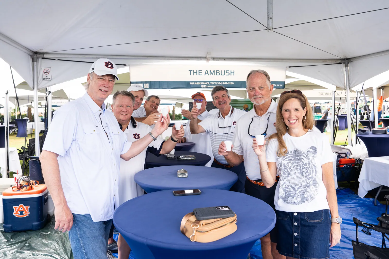 The selection panel under the Ambush tent, Sept. 12, 2026.