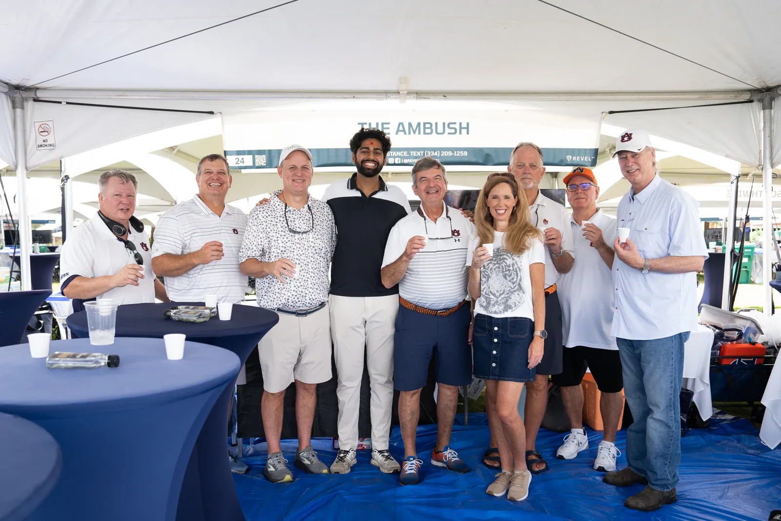 The full selection panel under the Ambush tent