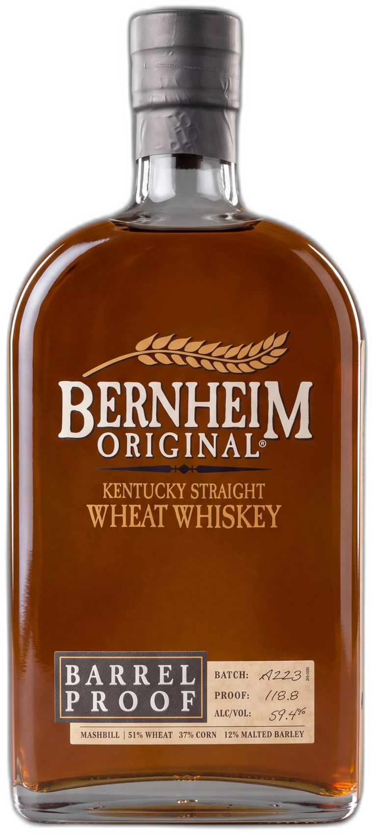 Bernheim Original Barrel Proof Kentucky Straight Wheat Whiskey 750ML