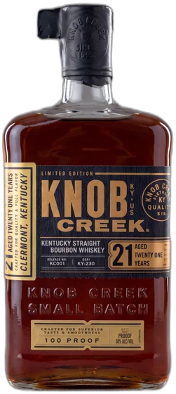Knob Creek 21 Year Old Bourbon Whiskey